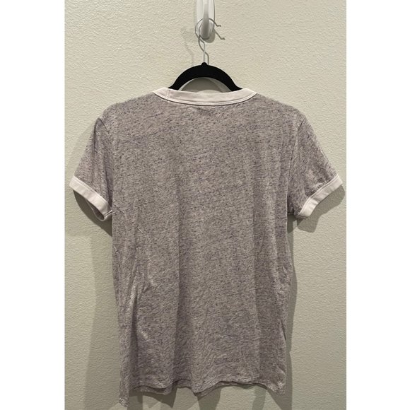 PINK Heather Piping Crew Neck T-Shirt - Picture 5 of 5